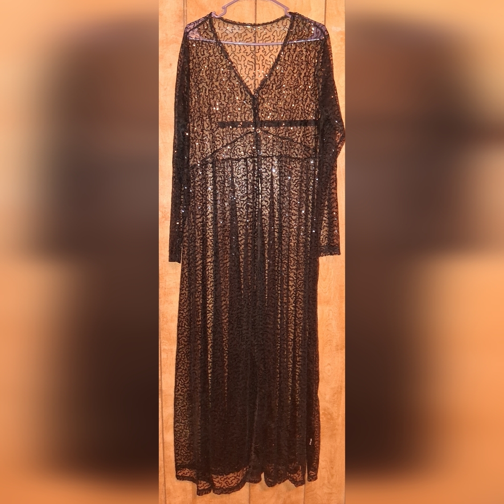 Ziba Royal CoutureChoco Maxi Sheer Dress